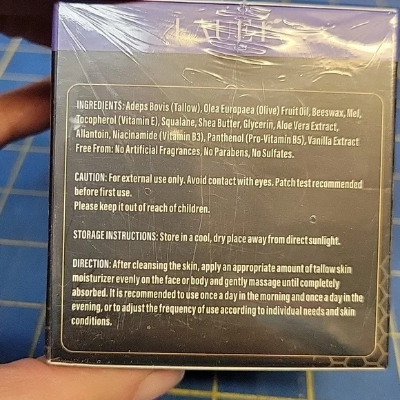 Lauer Whipped Tallow Honey Balm 113g New Sealed Box - Picture 3 of 3